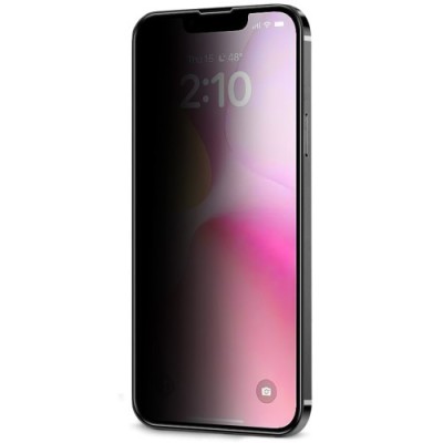 „IMAK“ Tempered Glass juodas apsauginis ekrano stiklas - privatumo (iPhone 17e / 16e)