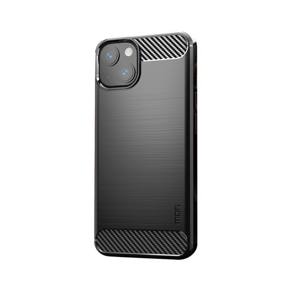 "AILES" Carbon cieta silikona (TPU) apvalks - melns (iPhone 13 mini)