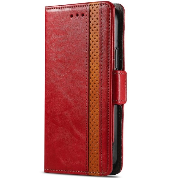 „CASENEO“ atverčiamas dėklas, knygutė - raudonas (Redmi Note 11 4G / Redmi Note 11s 4G)