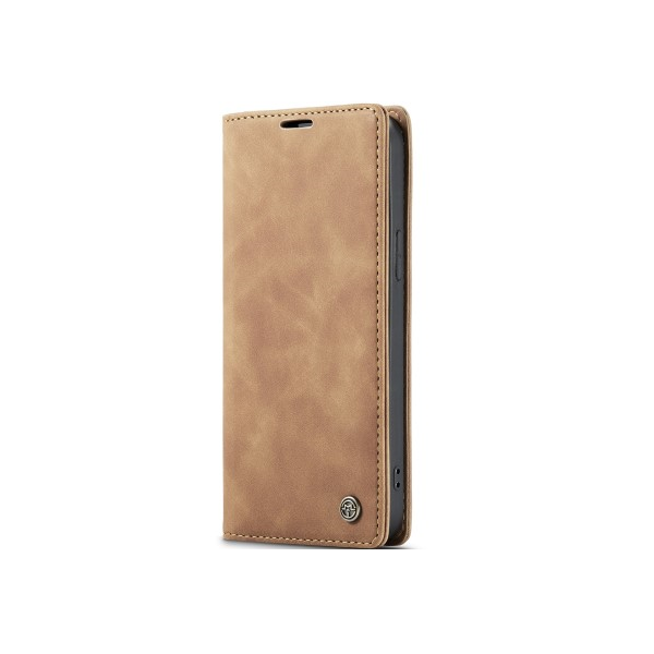 „CaseMe“ Retro Solid Flip Case - Light Brown (iPhone 17e / 16e)