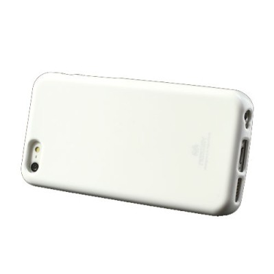 „Mercury“ Color kieto silikono (TPU) baltas Apple iPhone 5C dėklas (dėkliukas) / Priedai.lt