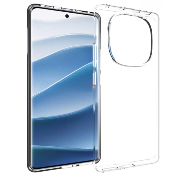 Kieto silikono (TPU) dėklas - skaidrus (Redmi Note 14 Pro 4G)