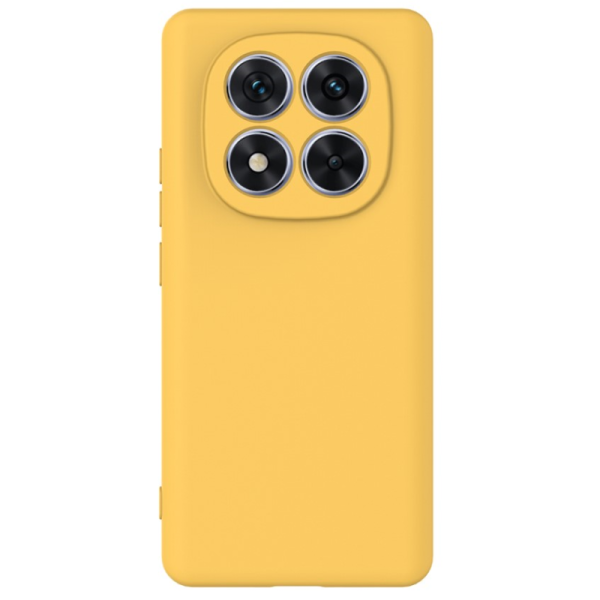 "Shell" cieta silikona (TPU) apvalks - dzeltens (Redmi Note 14 Pro 5G / Poco X7 5G)