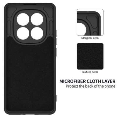 Xiaomi Redmi Note 14 Pro 5G (Poco X7 5G) "Shell" cieta silikona (TPU) apvalks - melns | vacins.lv