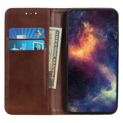 Poco X7 Pro 5G, Redmi Turbo 4 5G "Split" sērijas brūns atvērams maciņš, maks | Vacins.lv