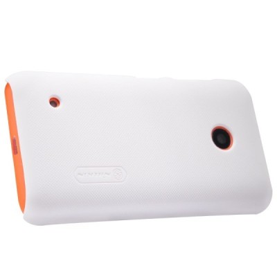 Nillkin Frosted Shield Nokia Lumia 530 baltas plastikinis dėklas + apsauginė ekrano plėvelė / Priedai.lt