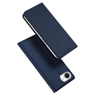 "Dux Ducis" Skin Solid Flip Case - dark blue (iPhone 17e / 16e)