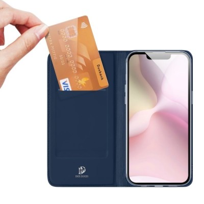 "Dux Ducis" Skin Solid Flip Case - dark blue (iPhone 17e / 16e)