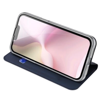 „Dux Ducis“ Skin atverčiamas dėklas - tamsiai mėlynas (iPhone 17e / 16e)