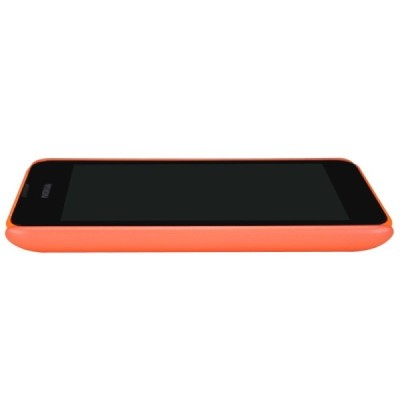 Nillkin Frosted Shield Nokia Lumia 530 oranžinis plastikinis dėklas + apsauginė ekrano plėvelė / Priedai.lt