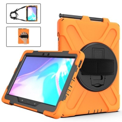 "Amorus" Pastiprinātas aizsardzības (360°) apvalks - oranžs (Galaxy Tab Active Pro / Tab Active4 Pro / Active5 Pro)