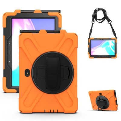 „Amorus“ Sustiprintos apsaugos (360°) dėklas - oranžinis (Galaxy Tab Active Pro / Tab Active4 Pro /  / Active5 Pro)