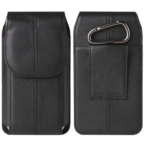 "Longsheng" Carabiner universālais vertikālais jostas ieliktņa - melna (XL+ izmērs)