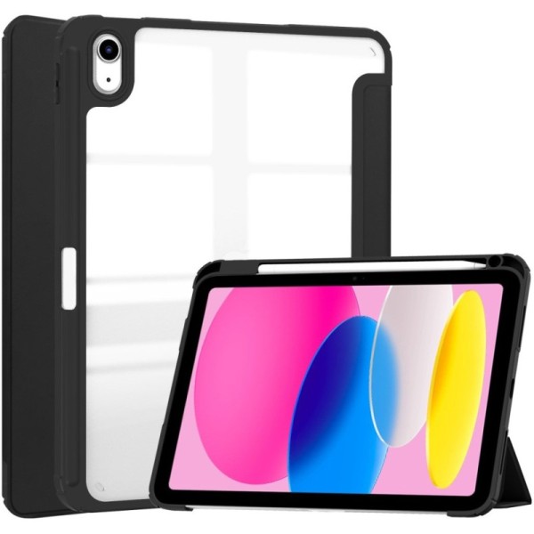 "Copernice" Stylus atvēramais maciņš - melns (iPad 11 2025 / iPad 10.9 2022)