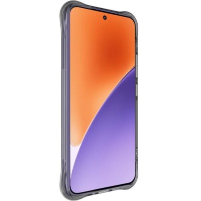 Xiaomi 15 "Imak" pastiprinātas aizsardzības cieta silikona (TPU) caurspīdīgs pelēks vāciņš | Vacins.lv