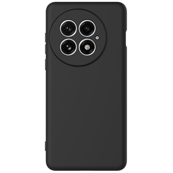 "Shell" cieta silikona (TPU) apvalks - melns (OnePlus 13)