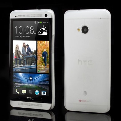 Ploniausias pasaulyje HTC One M7 baltas dėklas (Dėkliukas) / Priedai.lt