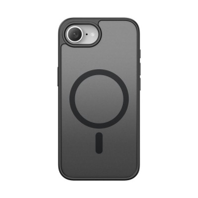 „DUX DUCIS“ Yind MagSafe matinis kieto silikono (TPU) dėklas - juodas (iPhone 17e / 16e)