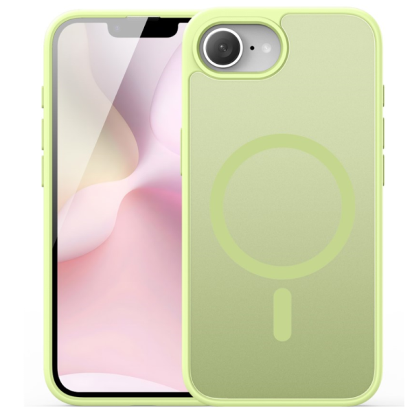"DUX DUCIS" Yind MagSafe matēts cieta silikona (TPU) apvalks - zaļš (iPhone 17e / 16e)