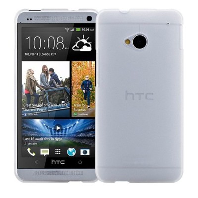 Ploniausias pasaulyje HTC One M7 baltas dėklas (Dėkliukas) / Priedai.lt