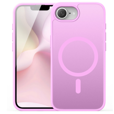 "DUX DUCIS" Yind MagSafe matēts cieta silikona (TPU) apvalks - rozs (iPhone 17e / 16e)