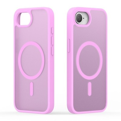 "DUX DUCIS" Yind MagSafe matēts cieta silikona (TPU) apvalks - rozs (iPhone 17e / 16e)