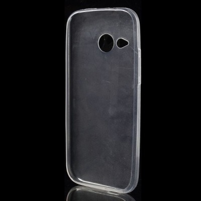 HTC One Mini 2 skaidrus (permatomas) kieto silikono TPU ploniausias pasaulyje dėklas / Priedai.lt