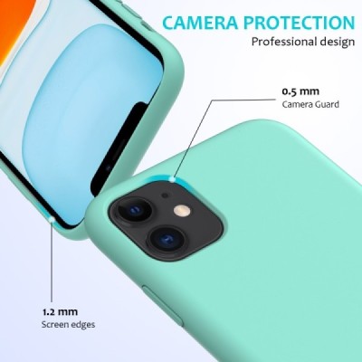 Apple iPhone 11 Shell kieto silikono (TPU) dėklas žalias - nugarėlė | Priedai.lt