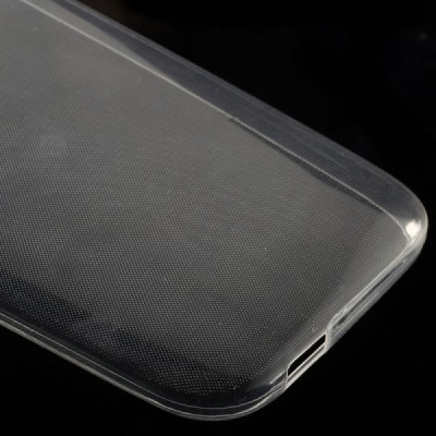 HTC One Mini 2 skaidrus (permatomas) kieto silikono TPU ploniausias pasaulyje dėklas / Priedai.lt