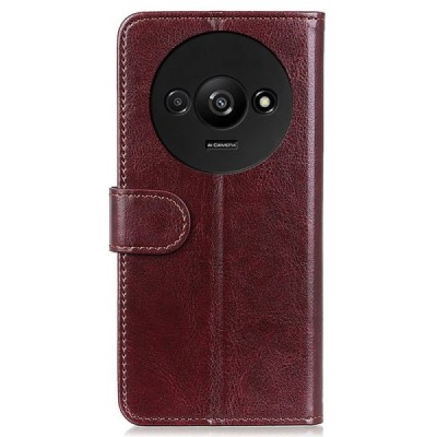 Xiaomi Redmi A3 (Poco C61) Binfen atvēramais brūns maciņš - maks | Vacins.lv