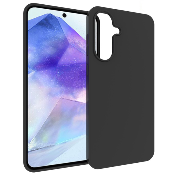 „Xhomet“ Cieta silikona (TPU) apvalks - melns (Galaxy A56)