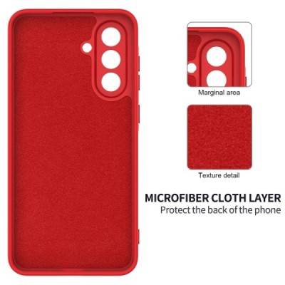 Samsung Galaxy A26 "Shell" cieta silikona (TPU) apvalks - sarkans | vacins.lv