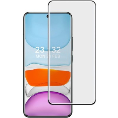 Xiaomi 14 Pro / 14 Ultra „Imak“ Tempered Glass sustiprintos apsaugos juodas pilnai dengiantis apsauginis ekrano stiklas | Prieda