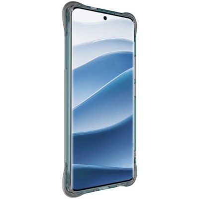 Xiaomi Redmi Note 14 Pro (Pro+) 5G (Poco X7 5G) "Imak" pastiprinātas aizsardzības cieta silikona (TPU) airbag pelēks (caurspīdīg