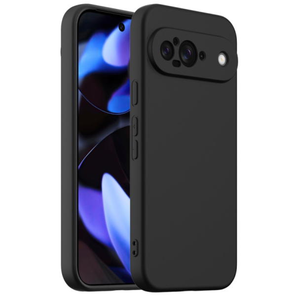 "Shell" MagSafe cieta silikona (TPU) apvalks - melns (Pixel 9)