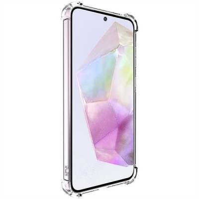 Samsung Galaxy A36 "Imak" pastiprinātas aizsardzības cieta silikona (TPU) dzidrs (caurspīdīgs) vāciņš | Vacins.lv