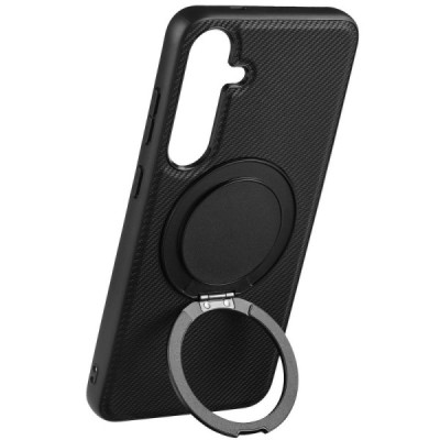 Samsung Galaxy S25+ "ViLi" TCY Carbon MagSafe Kickstand melns apvalks | Vacins.lv