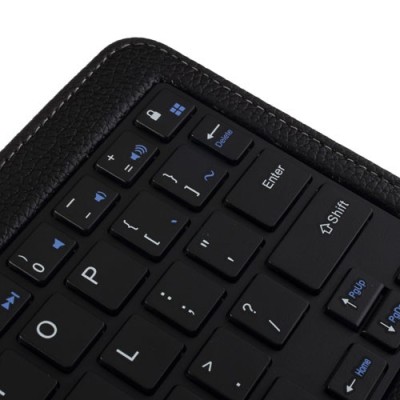 Samsung Galaxy Note 10.1 2014 P600 (P605) ādas atvēramais melns futrālis ar bluetooth tastatūra / Vacins.lv