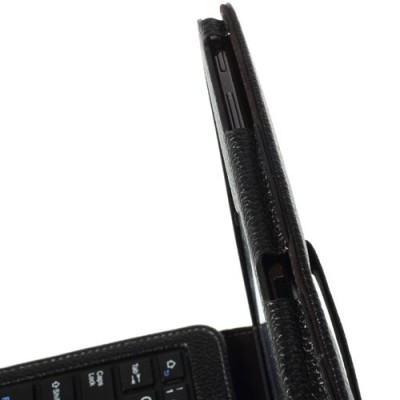 Samsung Galaxy Note 10.1 2014 P600 (P605) ādas atvēramais melns futrālis ar bluetooth tastatūra / Vacins.lv