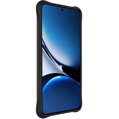 Poco X7 Pro 5G, Redmi Turbo 4 5G "Imak" pastiprinātas aizsardzības cieta silikona matēta (TPU) melns vāciņš | Vacins.lv