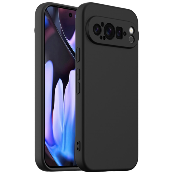 "Shell" MagSafe cieta silikona (TPU) apvalks - melns (Pixel 9 Pro XL)