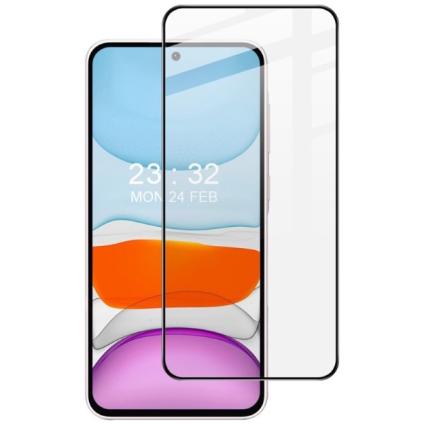 „IMAK“ Tempered Glass pilnai dengiantis apsauginis ekrano stiklas - juodas (Galaxy A56 / A36)