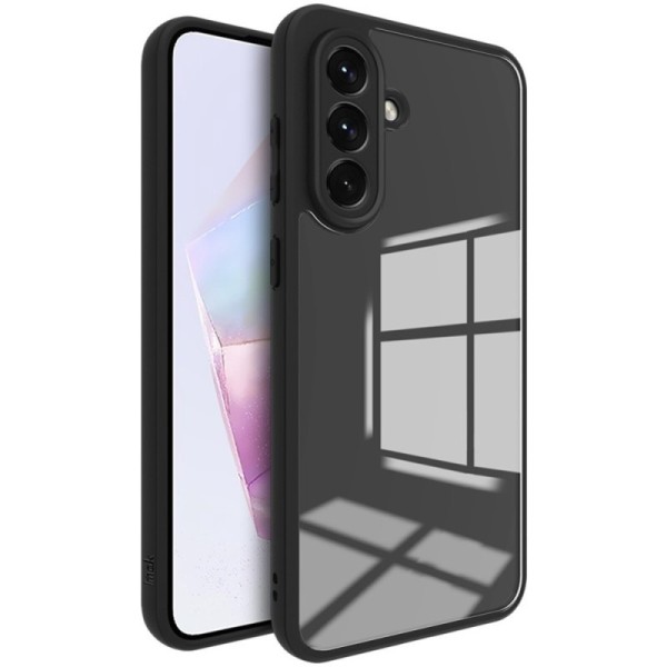 "Imak" cieta silikona (TPU) apvalks - dzidrs / melns (Galaxy A56)