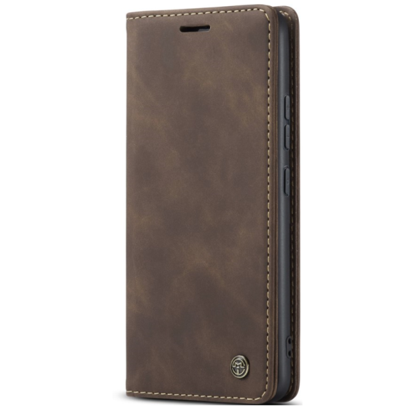 "CaseMe" Retro solīds atvēramais ādas maciņš - brūns (Redmi Note 14 Pro 5G / Note 14 Pro+ 5G / Poco X7 5G)