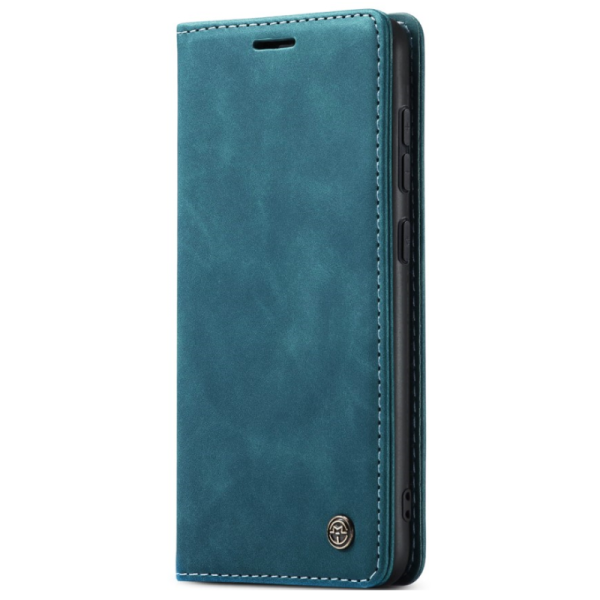 "CaseMe" Retro solīds atvēramais ādas maciņš - zaļš (Galaxy S24+ / S25+)