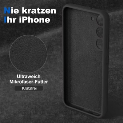 Samsung Galaxy S24 "Dechen" Ring Kickstand cieta silikona (TPU) apvalks - melns | Vacins.lv