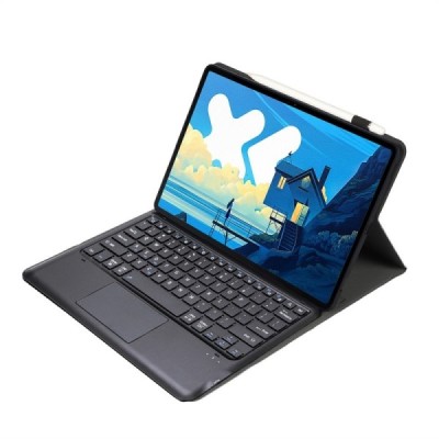 Lenovo Idea Tab Pro "Bosina" ādas atvēramais melns futrālis ar bluetooth tastatūra | Vacins.lv