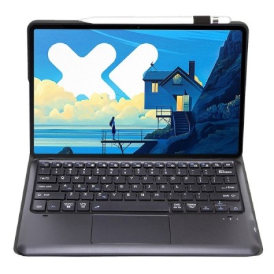 Lenovo Idea Tab Pro "Bosina" ādas atvēramais melns futrālis ar bluetooth tastatūra | Vacins.lv