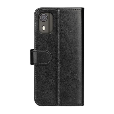 Nokia C02 Binfen atvēramais melns maciņš - maks | Vacins.lv