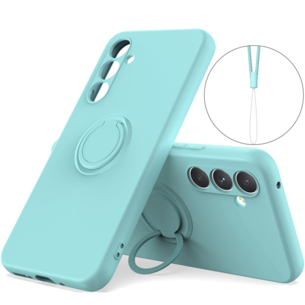 „Ring“ Kickstand (TPU) apvalks - piparmētru (Galaxy A55)
